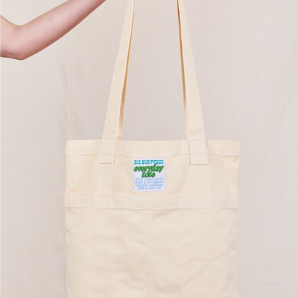 Big Bud Press Everyday Tote Bag Vintage Tee Off-White